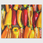 Papier Cadeau Poivrons mûrs de Jalapeno (Plat)