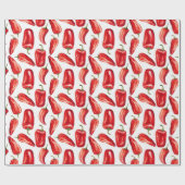 Papier Cadeau Poivrons rouges (Plat)
