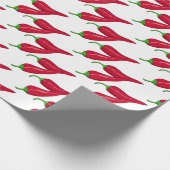 Papier Cadeau Poivrons rouges Hot Chili (Coin)