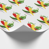 Papier Cadeau Poivrons verts rouges chili Thunder_Cove (Coin)