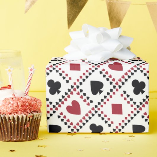 Papier Cadeau Poker Card Theme Wrapping Paper (Fête d'anniversaire)