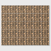 Papier Cadeau Poker Face, Bluff Facial (Plat)