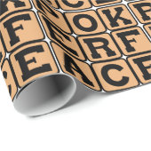 Papier Cadeau Poker Face, Bluff Facial (Coin rond)