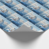 Papier Cadeau Polar Bear Floating On an Ice Floe (Coin)