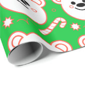 Papier Cadeau Polar Bear Wonderland (Coin rond)