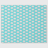 Papier Cadeau Polar Bears in Pom Pom Ski Hats Wrapping Paper (Plat)