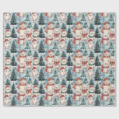 Papier Cadeau Polar Bears with Hats & Scarves Wrapping Paper (Plat)