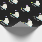 Papier Cadeau Polar Ours Funny Science Pun Dark BG (Coin)