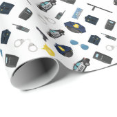 Papier Cadeau Police (Coin rond)