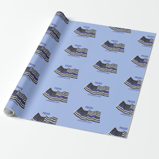 Papier Cadeau Police (Déroulé)