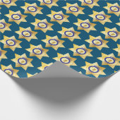 Papier Cadeau Police Patrolman Gold Sheriff Badge Retraite (Coin)