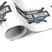 Papier Cadeau Policier certifié (Coin rond)