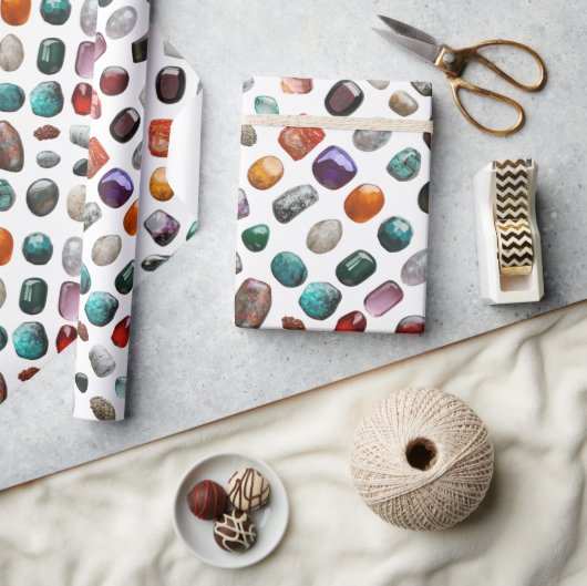 Papier Cadeau Polished Stones Pattern (Artisanat)