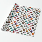 Papier Cadeau Polished Stones Pattern (Déroulé)