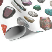 Papier Cadeau Polished Stones Pattern (Coin rond)