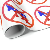 Papier Cadeau Politique populaire d'Anti-Démocrate (Coin rond)