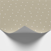 Papier Cadeau Polka classique beige point (Coin)