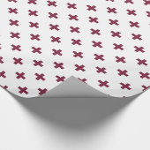 Papier Cadeau Polka de mûre croise sur blanc (Coin)