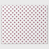 Papier Cadeau Polka de mûre croise sur blanc (Plat)