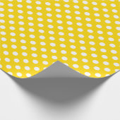 Papier Cadeau Polka Dot School Bus Jaune (Coin)