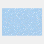 Papier cadeau Polka Dot, Vert fret, Sable, Bleu (Devant 3)