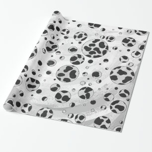 Papier Cadeau Polka en Dalmatie noir et blanc