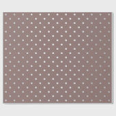 Papier Cadeau Polka Minuscules petits points Gris Silver Chocola (Plat)