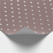 Papier Cadeau Polka Minuscules petits points Gris Silver Chocola (Coin)