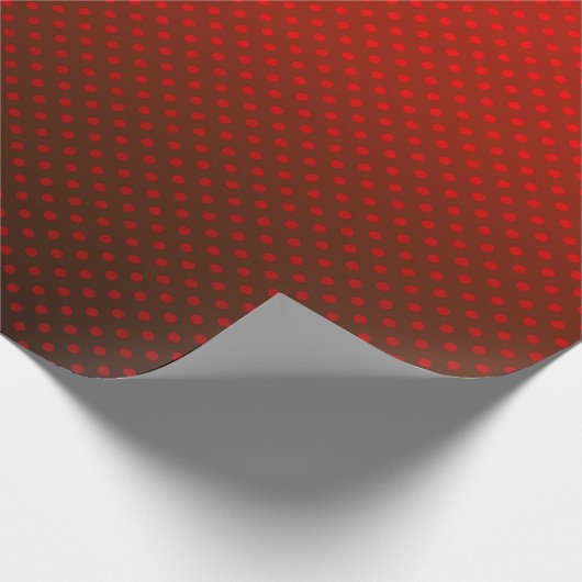 Papier Cadeau Polka point dégradé rouge noir couleurs foncé (Coin)