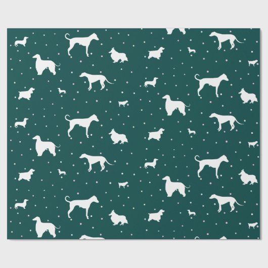 Papier Cadeau Polkadogs Green Giftwrap (Plat)