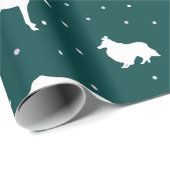 Papier Cadeau Polkadogs Green Giftwrap (Coin rond)