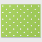 Papier Cadeau Polkadot vert (Plat)