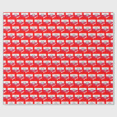 Papier Cadeau Pologne Papier à envelopper, Drapeau polonais patr (Plat)