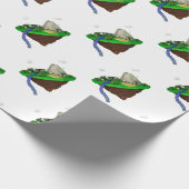 Papier Cadeau polygone de rendu 3d à faible densité (Coin)