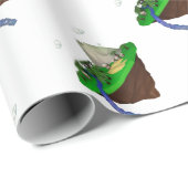 Papier Cadeau polygone de rendu 3d à faible densité (Coin rond)