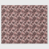 Papier Cadeau Polygone de texture beige et brune (Plat)
