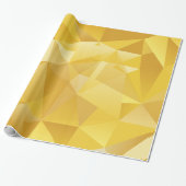 Papier Cadeau Polygone jaune (Déroulé)