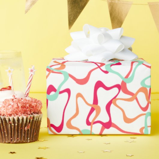 Papier Cadeau Polygones (Fête d'anniversaire)