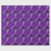 Papier Cadeau Polygones violets Abstraits (Plat)