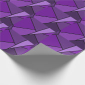 Papier Cadeau Polygones violets Abstraits (Coin)