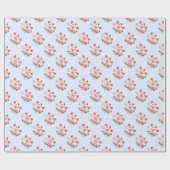 Papier Cadeau Pom-pom girl festive (Plat)