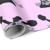 Papier Cadeau Pom-pom girl nous miroitons (Coin rond)