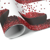 Papier Cadeau Pomegranate Illustration – Elegant Fruit Design (Coin rond)