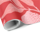 Papier Cadeau Pomegranate in Christmas Red (Coin rond)