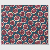 Papier Cadeau Pomegranate slices wrapping paper (Plat)
