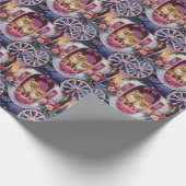 Papier Cadeau Pomeranian Dog Valentine's Day  (Coin)