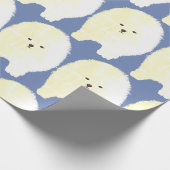 Papier Cadeau Pomeranian, papier d'emballage de chien mignon de (Coin)