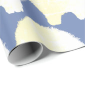 Papier Cadeau Pomeranian, papier d'emballage de chien mignon de (Coin rond)