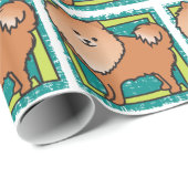 Papier Cadeau Poméranien (Coin rond)