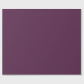 Papier Cadeau Pomme d'aubergine solide pourpre (Plat)